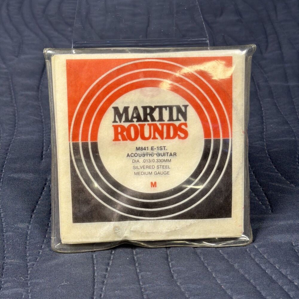 Vintage Martin Rounds M841 E-1ST Acoustic Guitar String .013 Medium NOS